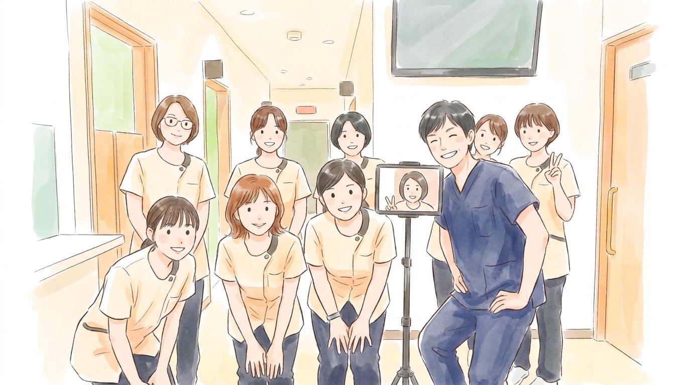 チーム全員のイラスト